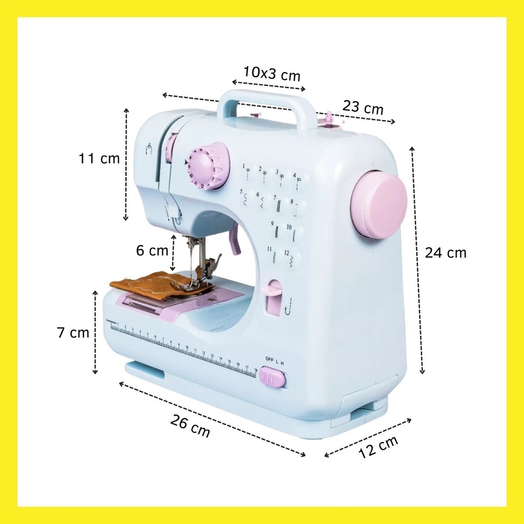 Maquina De Coser Multifuncional Suono Sm-505l  Blanco