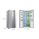 HELADERA HISENSE RS3N428NAD SIDE BY SIDE NO FROSTSILVER