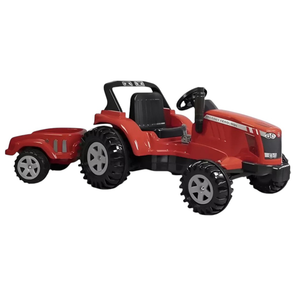 TRACTOR 12V BIEMME N°338 BIG MASSEY FERGUSON C/REMOLQUE