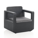 SET MUEBLE VENUS TETE A TETE SHAF BER55452 GRAFITO (2 SILLAS + 1 MESA)