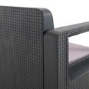 SET MUEBLE VENUS TETE A TETE SHAF BER55452 GRAFITO (2 SILLAS + 1 MESA)