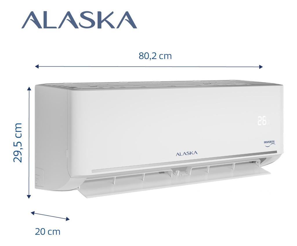 AIRE ACONDICIONADO INVERTER ALASKA ASI35WCGT 3500W