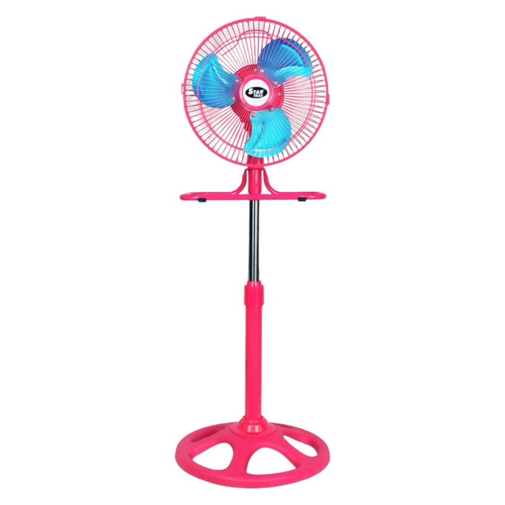 VENTILADOR DE PIE STAR TRAK STP31-10R MULTIFUNCION 3 EN 1 ROSA 10"