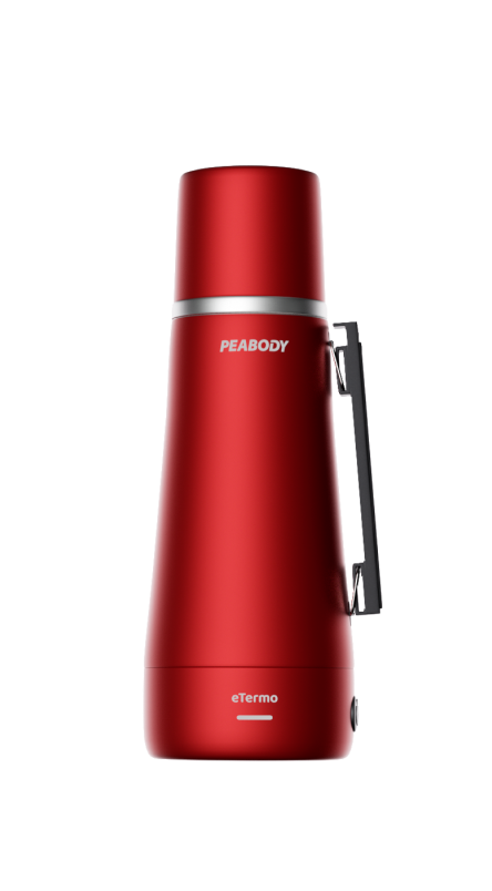 TERMO ELECTRICO PEABODY PE-ET1001R 1LT. C/BOMBILLA INTEGRADA ROJO