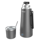 TERMO ELECTRICO PEABODY PE-ET1001C 1LT. C/BOMBILLA INTEGRADA GRIS METALIZADO