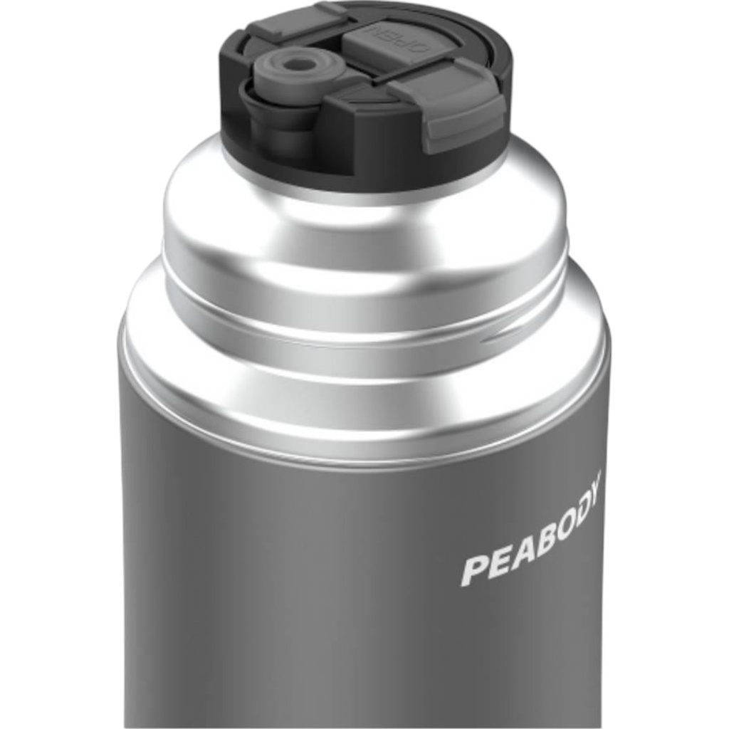 TERMO ELECTRICO PEABODY PE-ET1001C 1LT. C/BOMBILLA INTEGRADA GRIS METALIZADO