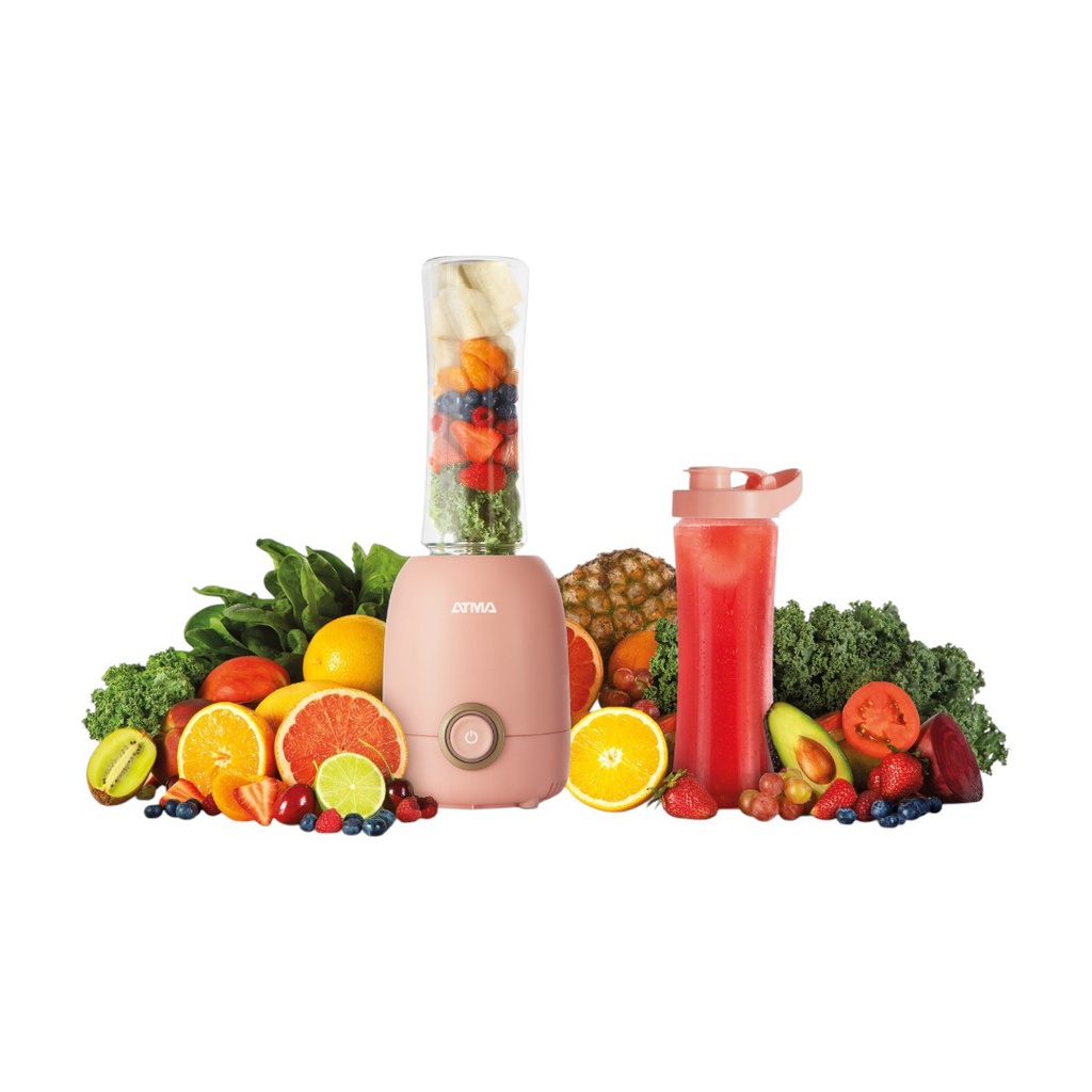 LICUADORA ATMA LP8445PAP PERSONAL ROSA CON VASO