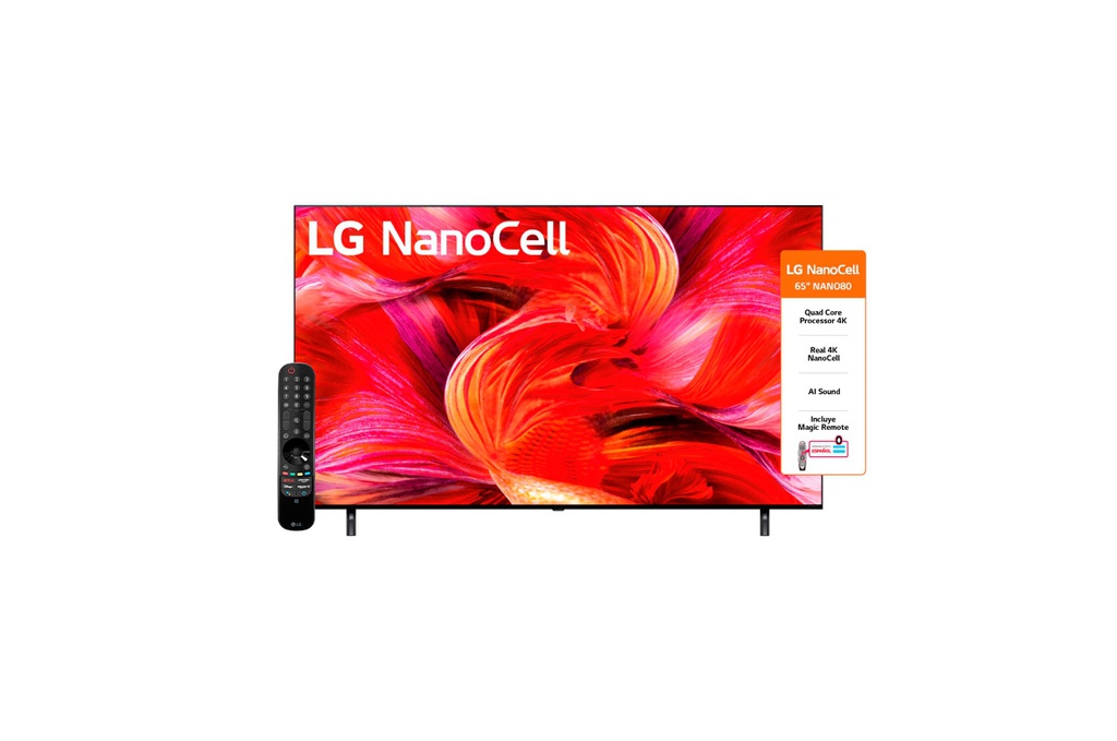 TV LG 65" 65NANO80SPA CELL 4K SMART LED