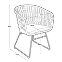 SILLON NUR TRIBECA XD2211 COLOR BEIGE