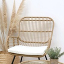 SET MUEBLE HANNA TRIBECA KD62/BE COLOR BEIGE (2 SILLONES + 1 MESA)