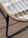 SET MUEBLE MAUI TRIBECA KD31/BE COLOR BEIGE (2 Sillones individuales + 1 Sillón doble + Mesa)