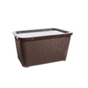 CESTO RATAN DEL PLASTIC COD. 956 RECTANGULAR C/TAPA