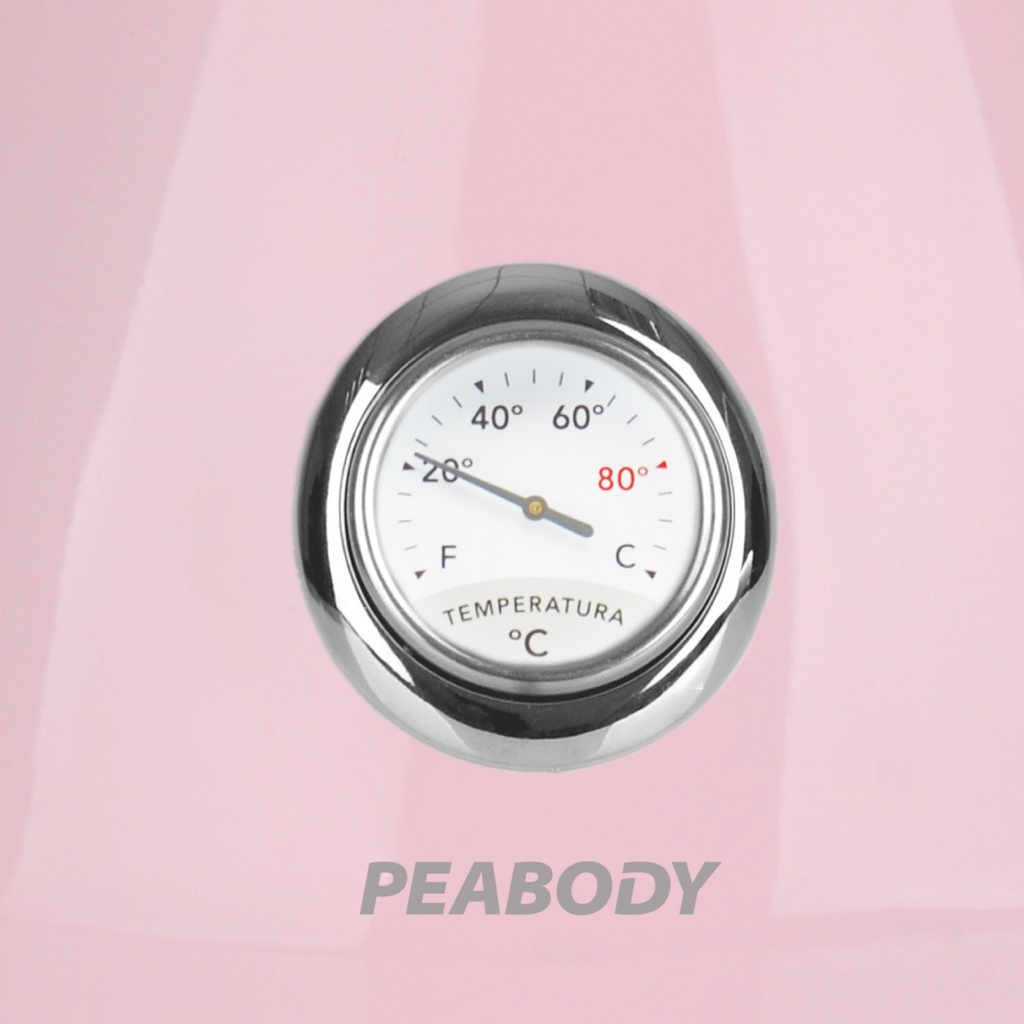 PAVA ELECTRICA PEABODY PE-KV8213-P ROSA C/RELOJ TEMP.