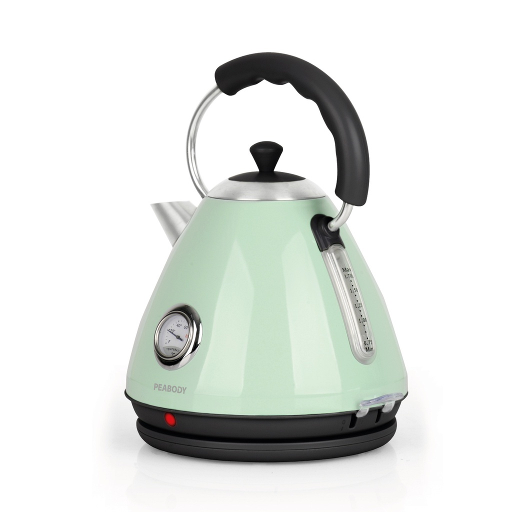 PAVA ELECTRICA PEABODY PE-KV8213-MV C/TERMOMETRO VERDE