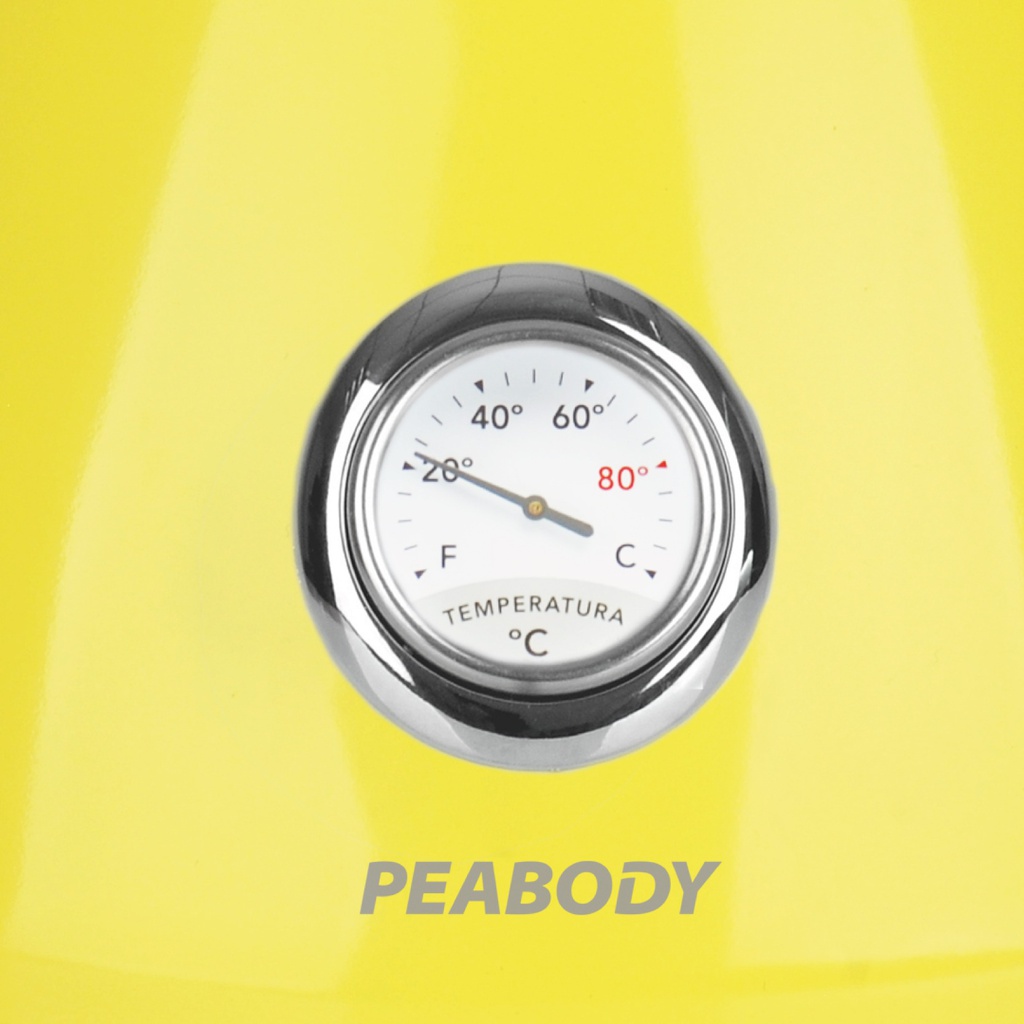 PAVA ELECTRICA PEABODY PE-KV8213-A C/RELOJ TEMP. AMARILLO