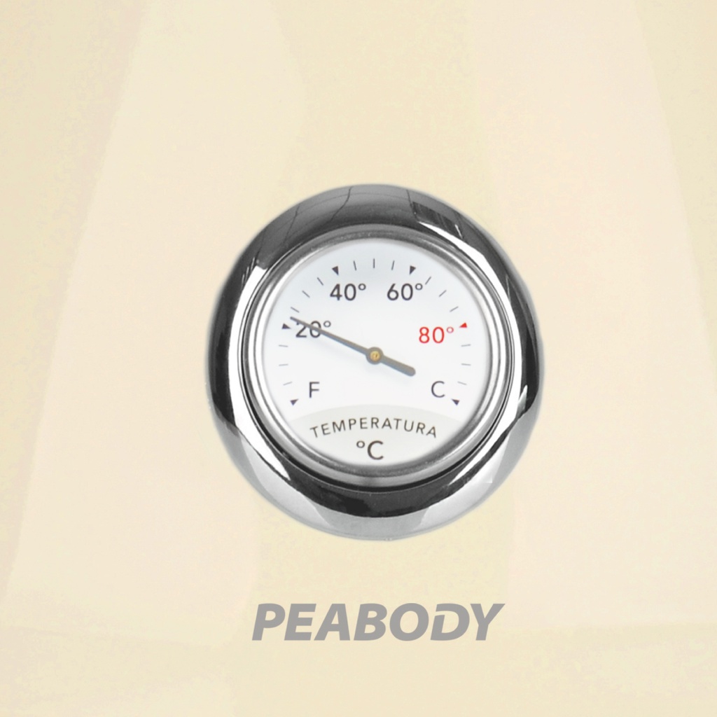 PAVA ELECTRICA PEABODY PE-KV8213-I C/RELOJ TEMP. COLOR IVORY