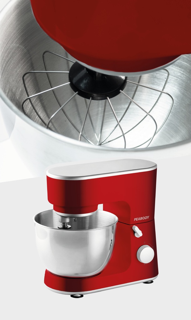 BATIDORA DE MESA PEABODY PE-BM102R ROJA 1000 W