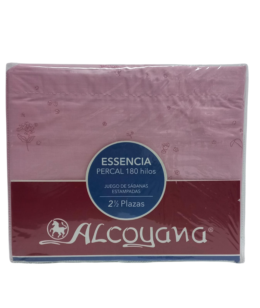SABANA ALCOYANA MOD. 111-2-1 ESSENCIA  2 1/2 PL. 180 HILOS ESTAMPADA