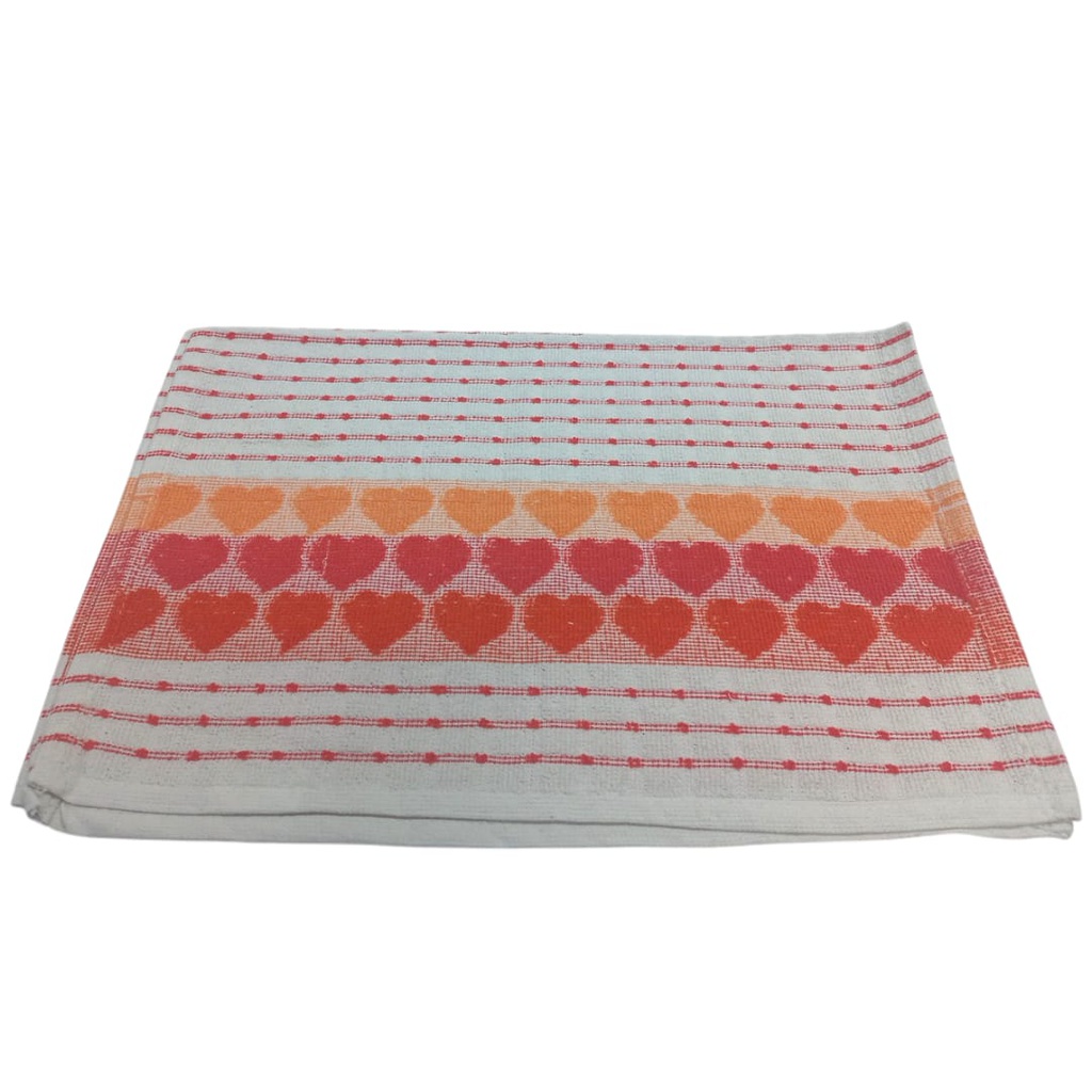 REPASADOR BELLEZA TRIPLE CORAZON TOALLA JACKARD 354600
