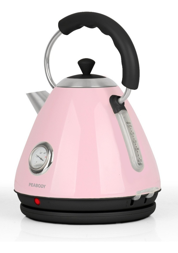 Pava Eléctrica Peabody Pekv8213 C/reloj Temp. Rosa