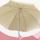 SOMBRILLA LAURY ART. 19816 2 MT CAÑO ACERO POLIÉSTER BEIGE