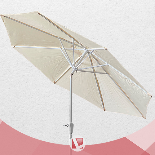 SOMBRILLA LAURY GB250 2,5 MT CAÑO ACERO POLIÉSTER BEIGE RECLINABLE