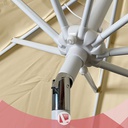 SOMBRILLA LAURY GB250 2,5 MT CAÑO ACERO POLIÉSTER BEIGE RECLINABLE