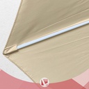 SOMBRILLA LAURY GB250 2,5 MT CAÑO ACERO POLIÉSTER BEIGE RECLINABLE
