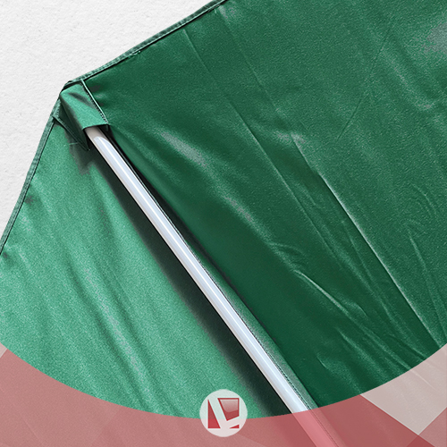 SOMBRILLA LAURY GB250 2,5 MT CAÑO ACERO POLIÉSTER VERDE RECLINABLE
