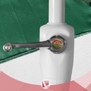 SOMBRILLA LAURY GB250 2,5 MT CAÑO ACERO POLIÉSTER VERDE RECLINABLE