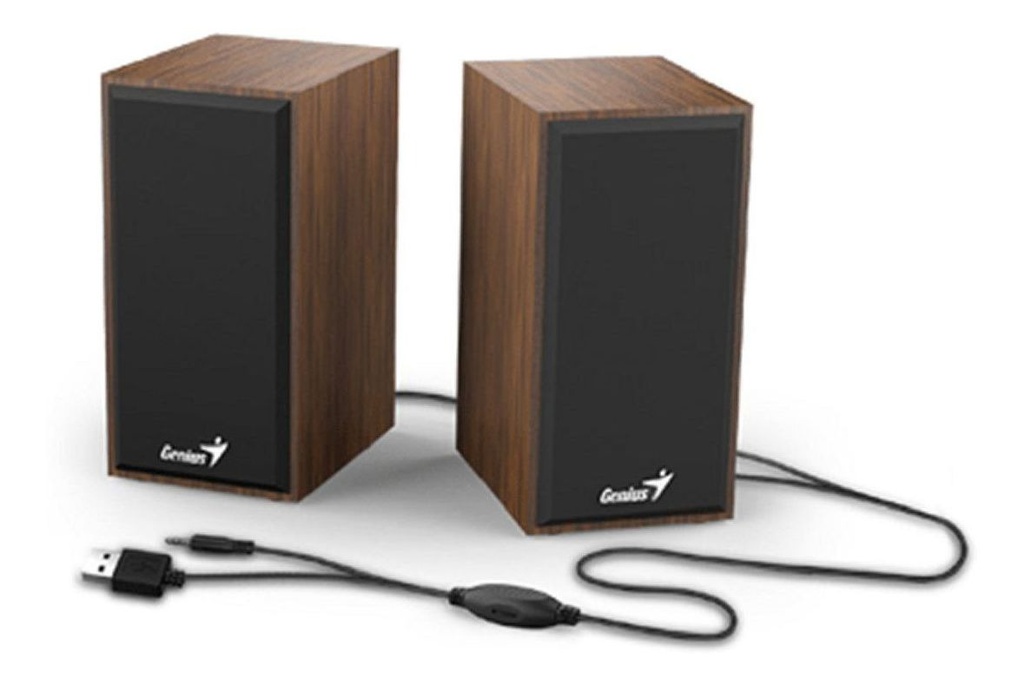 PARLANTE GENIUS SP-HF180 USB 6W COLOR WOODEN