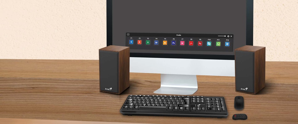 PARLANTE GENIUS SP-HF180 USB 6W COLOR WOODEN