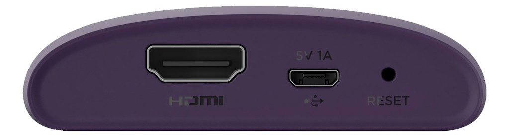 Conversor Smart Tv Roku Le 3930s4 Hdmi Negro Y Violeta