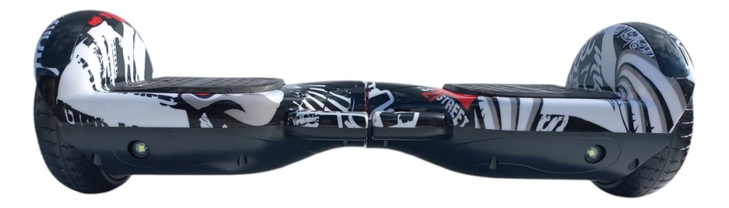 Skate Hoverboard Qy-bw- Pirata Negro Rueda 6,5