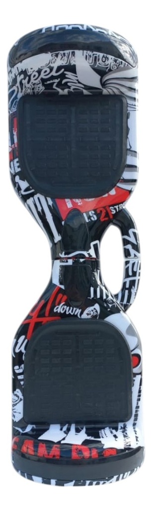Skate Hoverboard Qy-bw- Pirata Negro Rueda 6,5