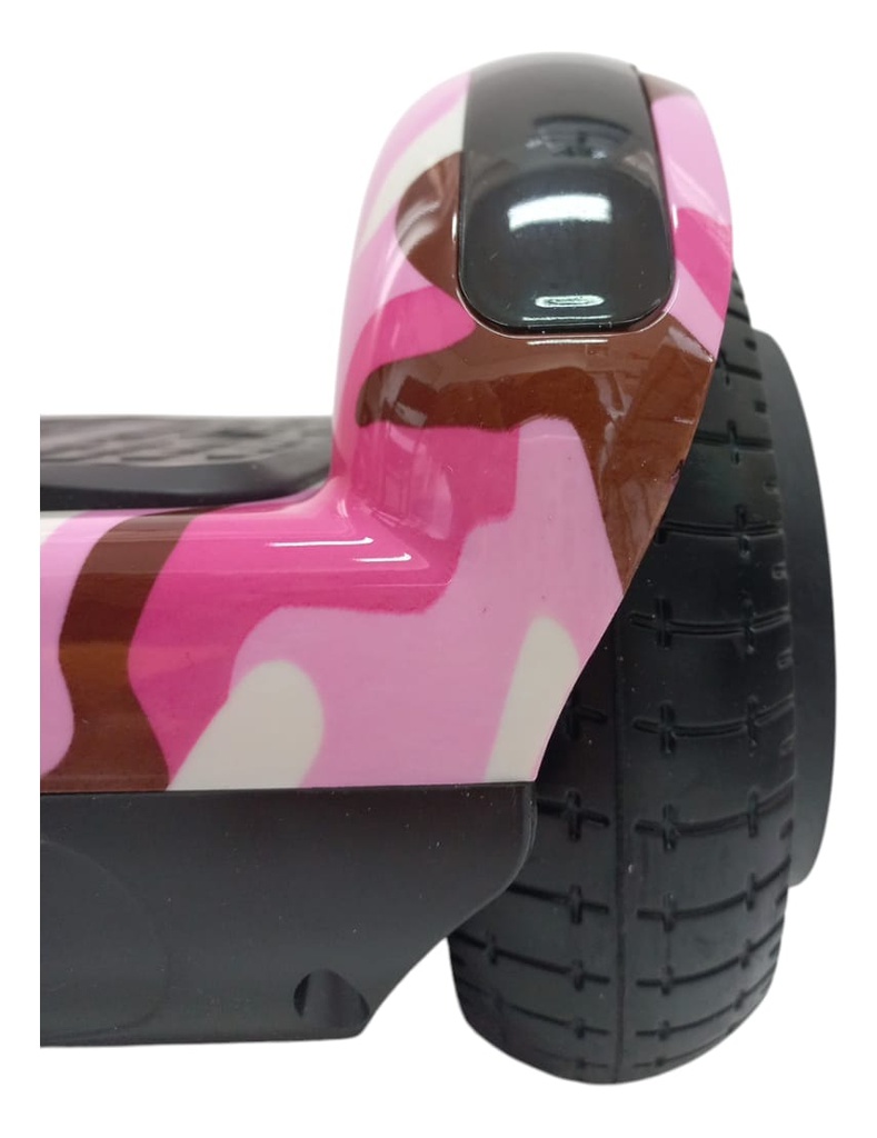 Skate Hoverboard Qy-bw- Rosa Camuflado Rueda 6,5