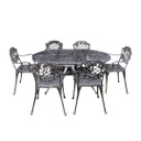 JUEGO DE JARDIN CHATEAUX X 6 GRIS OVAL