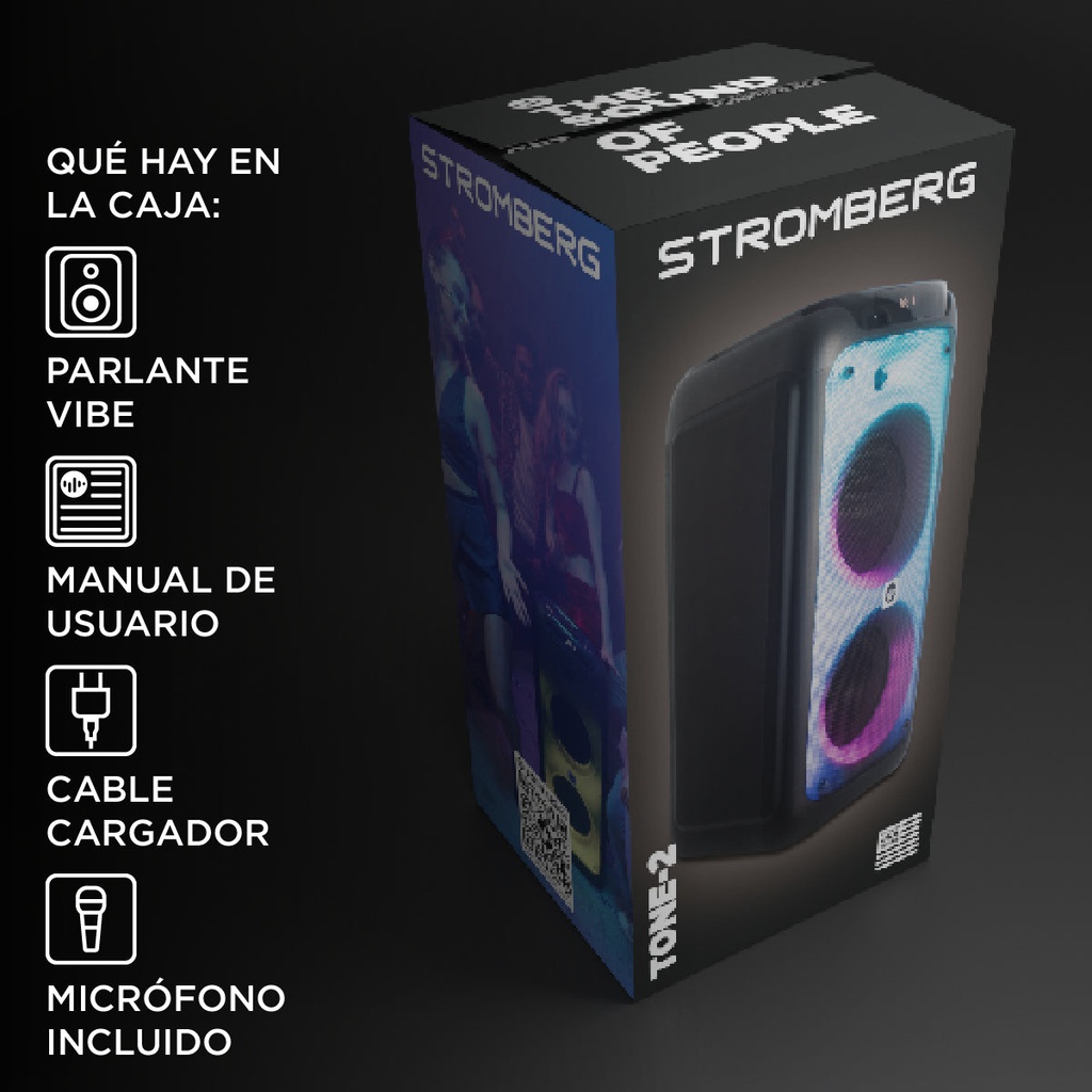 PARLANTE STROMBERG VIBE-2 NEGRO