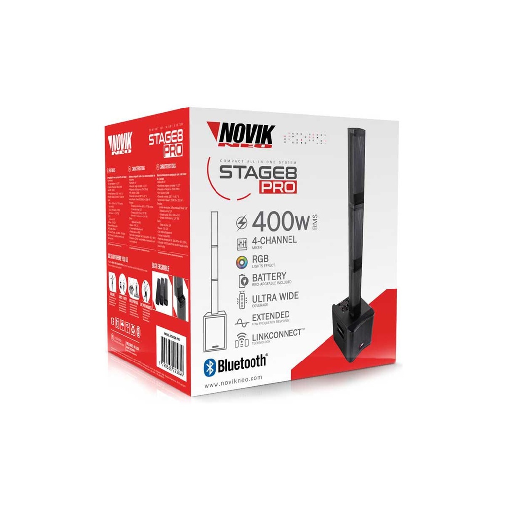 BAFLE NOVIK NEO STAGE8-PRO SIST. COMPACTO