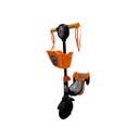 MONOPATIN INFANTIL ALUMINIO CON 3 RUEDAS NARANJA 5003A