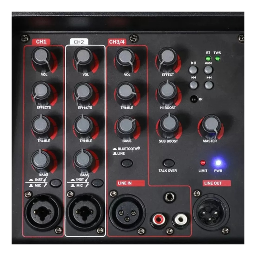 Bafle Novik Neo Stage8-pro Sist. Compacto Amp. Mixer