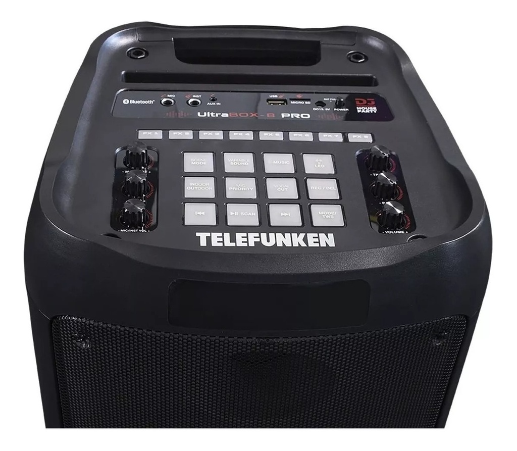 Parlante Telefunken Ultrabox-8pro Ampl. 2x8 