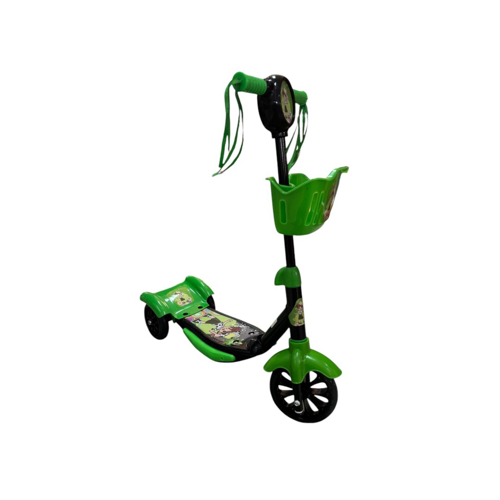 MONOPATIN INFANTIL ALUMINIO CON 3 RUEDAS VERDE 5003A