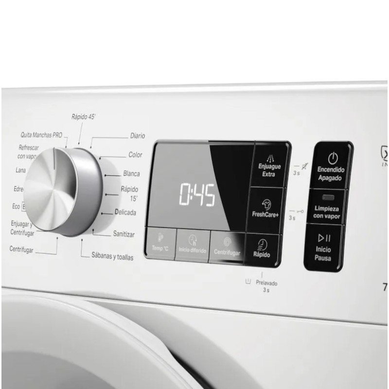 LAVARROPAS WHIRLPOOL WNQ70AB 7 KG BLANCO CARGA FRONTAL