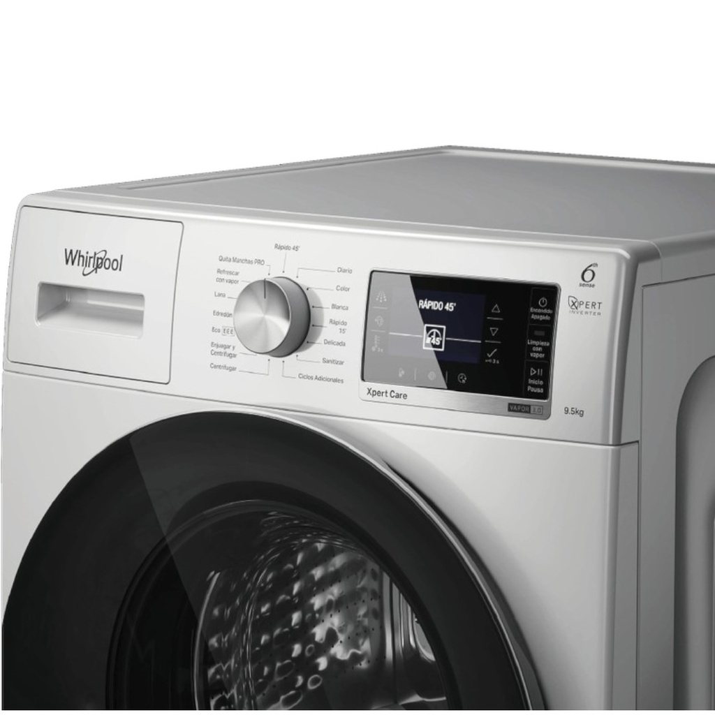 LAVARROPAS WHIRLPOOL WNQ95AB 9.5 KG CARGA FRONTAL