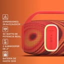 Parlante Portatil Boombox Stromberg Groove Bluetooth Fm Rojo
