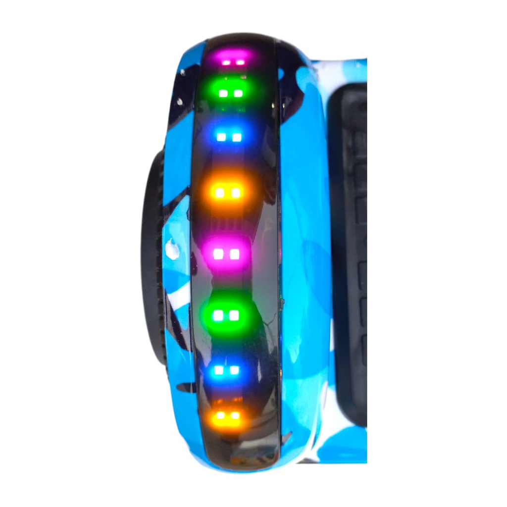 SKATE HOVERBOARD QY-BW- HIELO FUEGO RUEDA 6,5