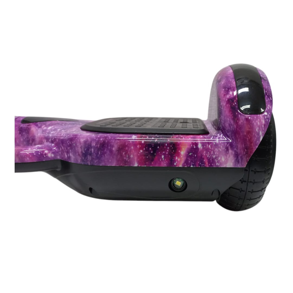 SKATE HOVERBOARD QY-BW- CIELO ESTRELLADO VIOLETA RUEDA 6,5