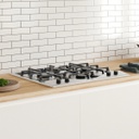 Anafe Tst Stagio A Gas De Acero Inoxidable Color Plateado