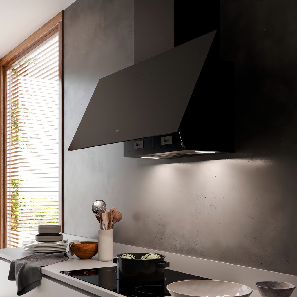 Campana Extractor Tst Azara 60 Cm Cristal Negro